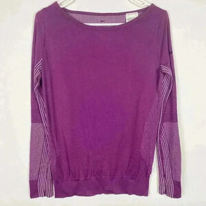 Nike Dri-Fit Long Sleeve Purple‎ Top Size Small